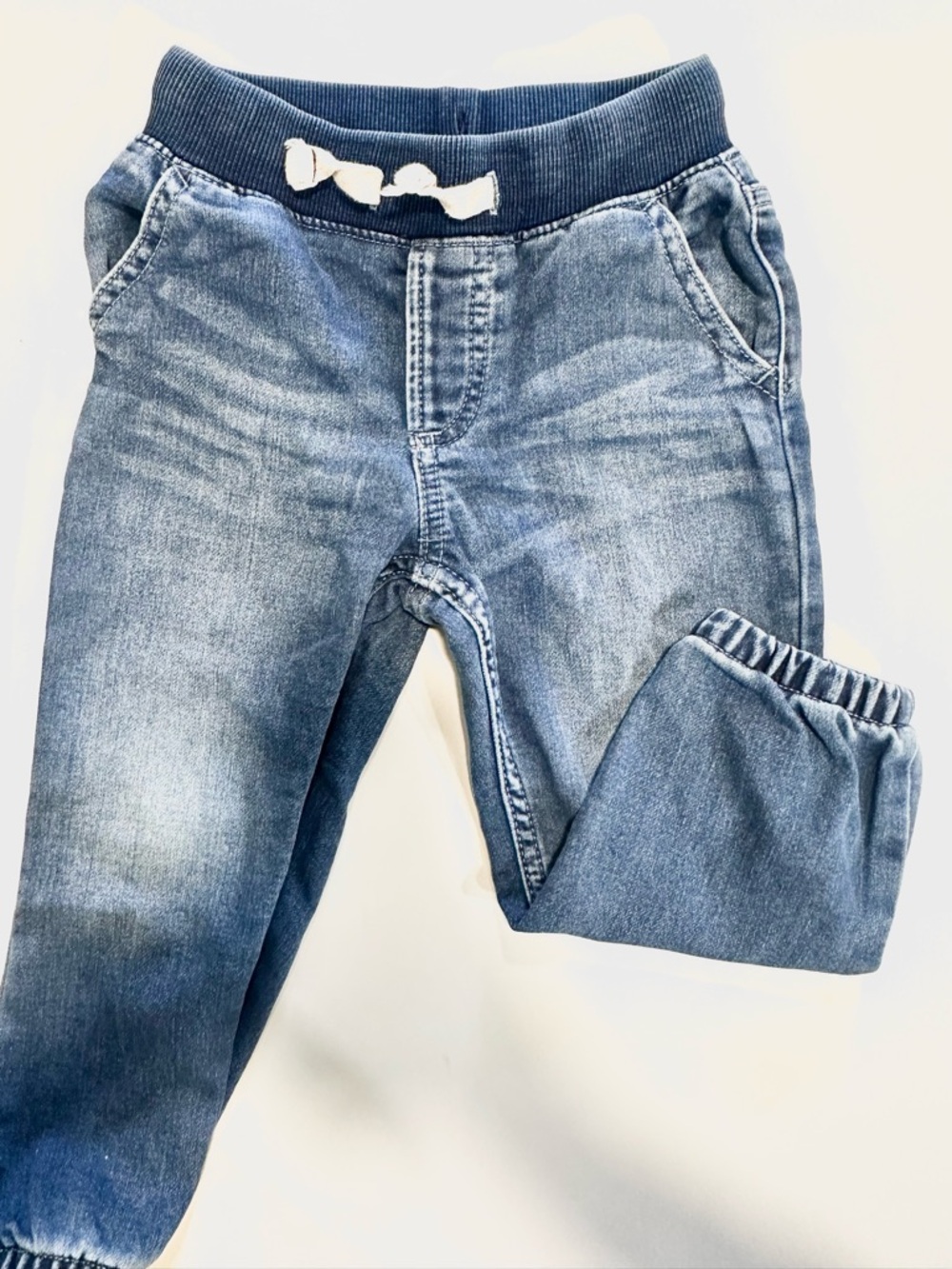 GAP Light Blue Kids Denim Jogger Jeans